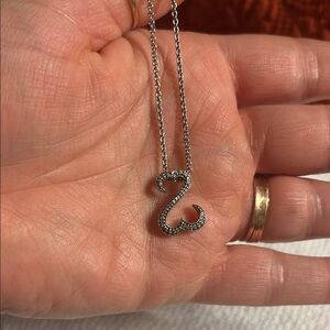 Zales Open Heart Collection .925 Silver Diamond Accents